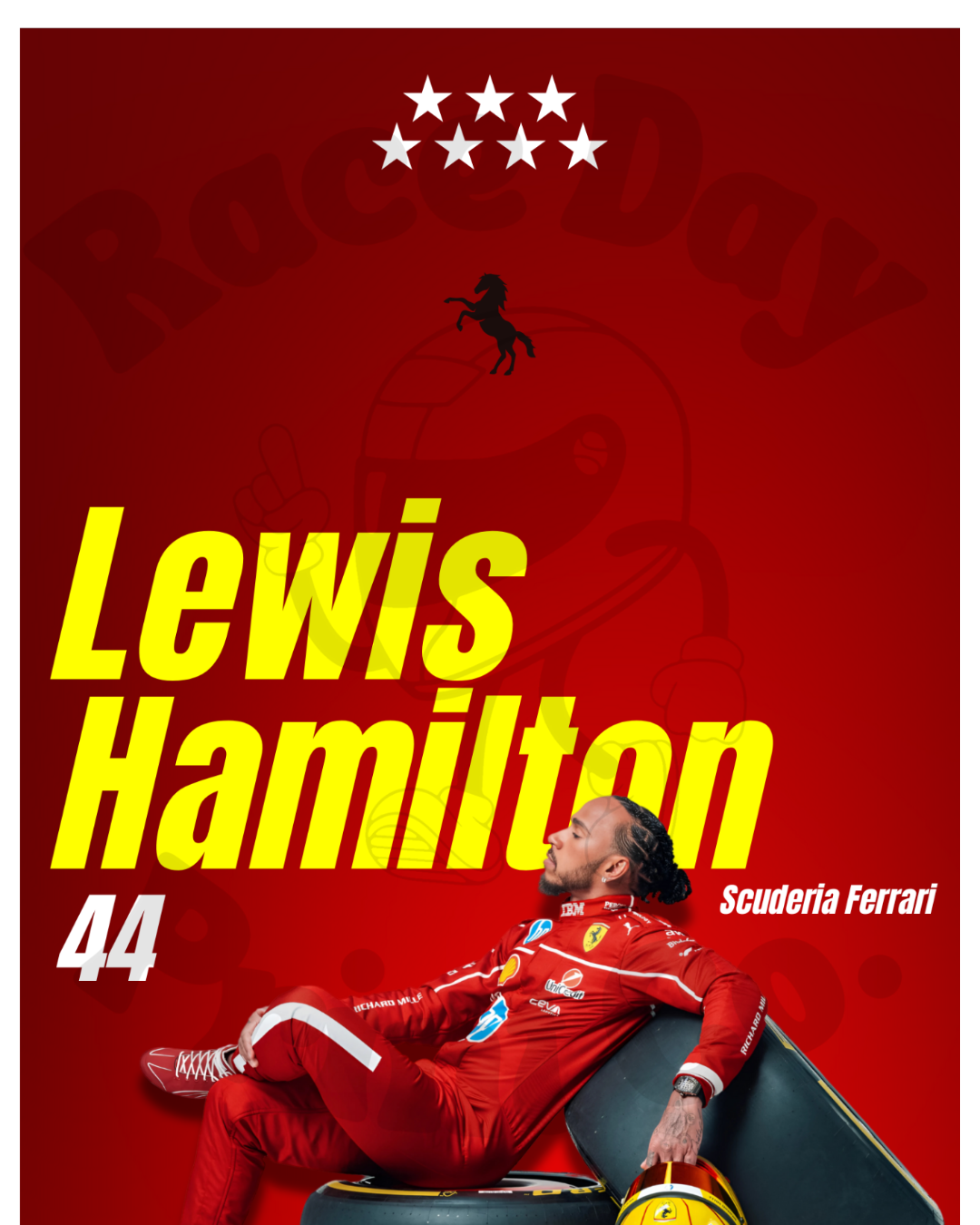 Lewis Hamilton Driver Print