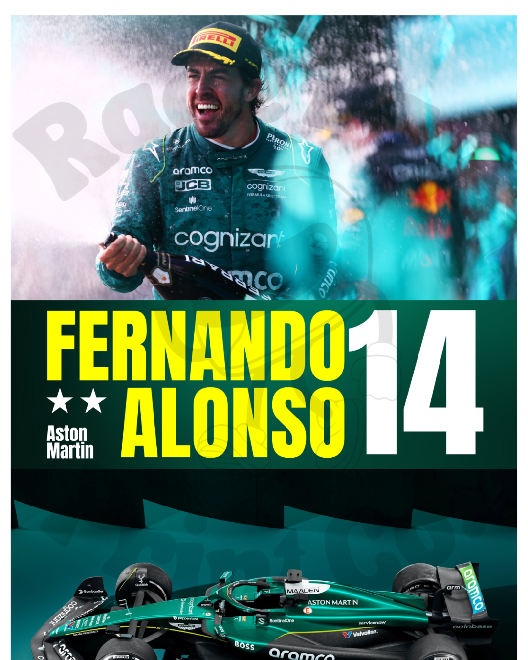 Fernando Alonso Driver Print